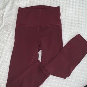 Align 21 leggings lululemon red Merlot